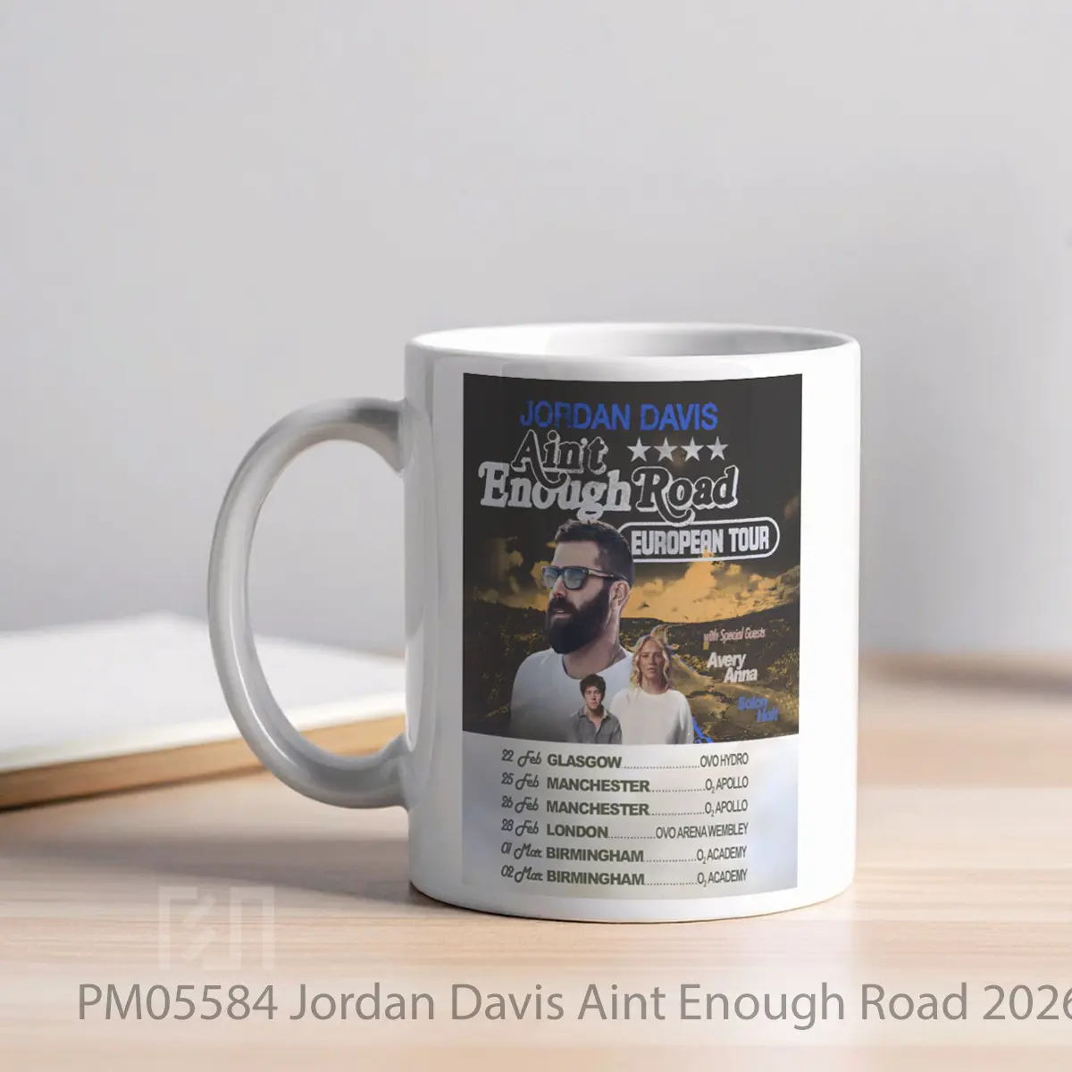 Mug Jordan Davis Aint Enough Road 2026 Uk Tour MPM05584 - All-side / Desain