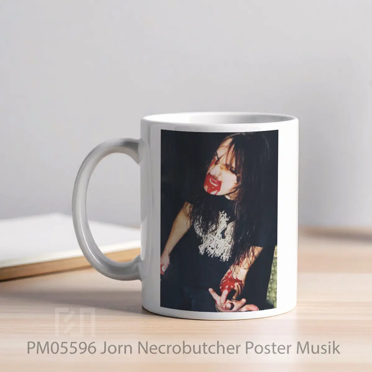 Mug Jorn Necrobutcher MPM05596 - All-side / Desain
