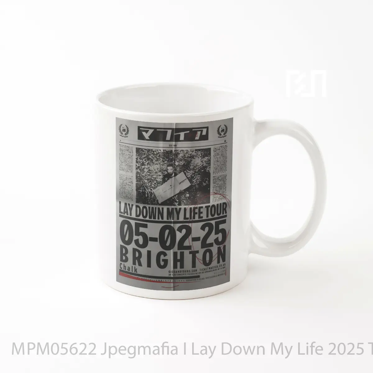 Mug Jpegmafia I Lay Down My Life 2025 Tour Brighton Po MPM05622