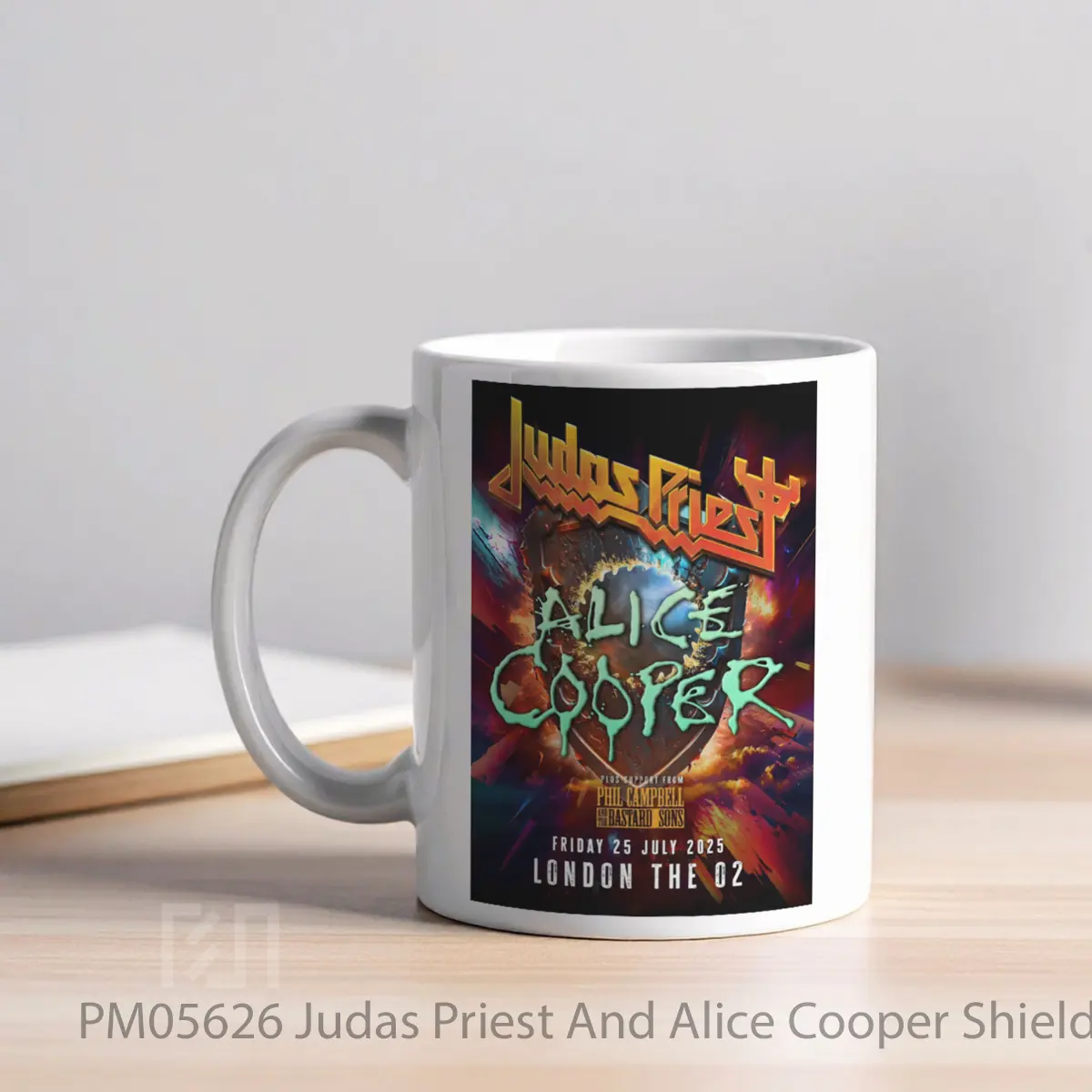 Mug Judas Priest And Alice Cooper Shield Of Pain Tour 2025 MPM05626 - All-side / Desain