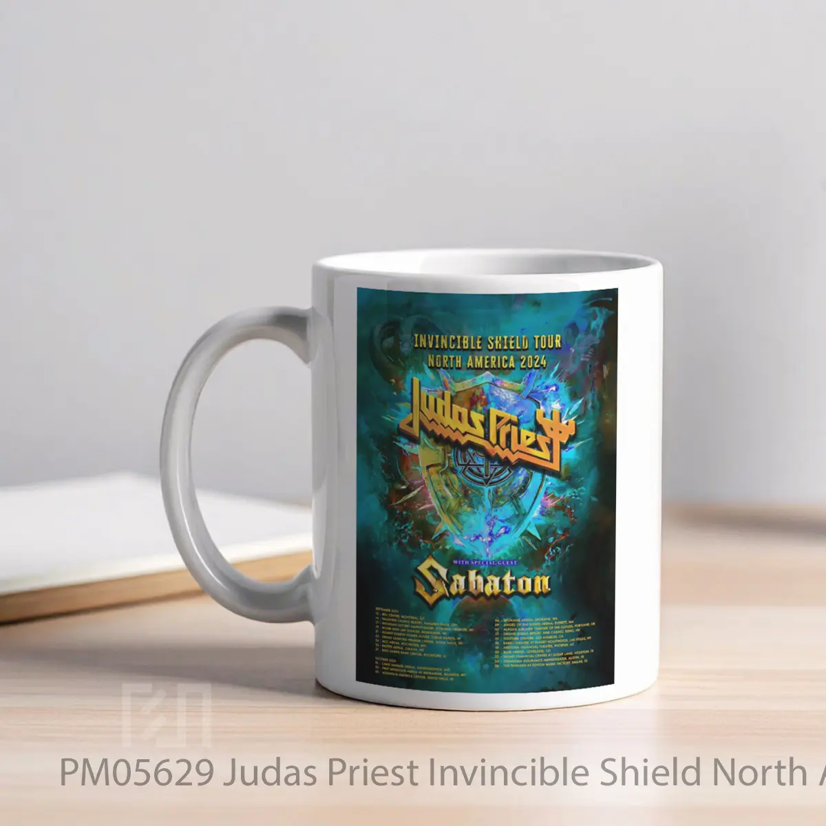 Mug Judas Priest Invincible Shield North America Tour 2024 MPM05629 - All-side / Desain