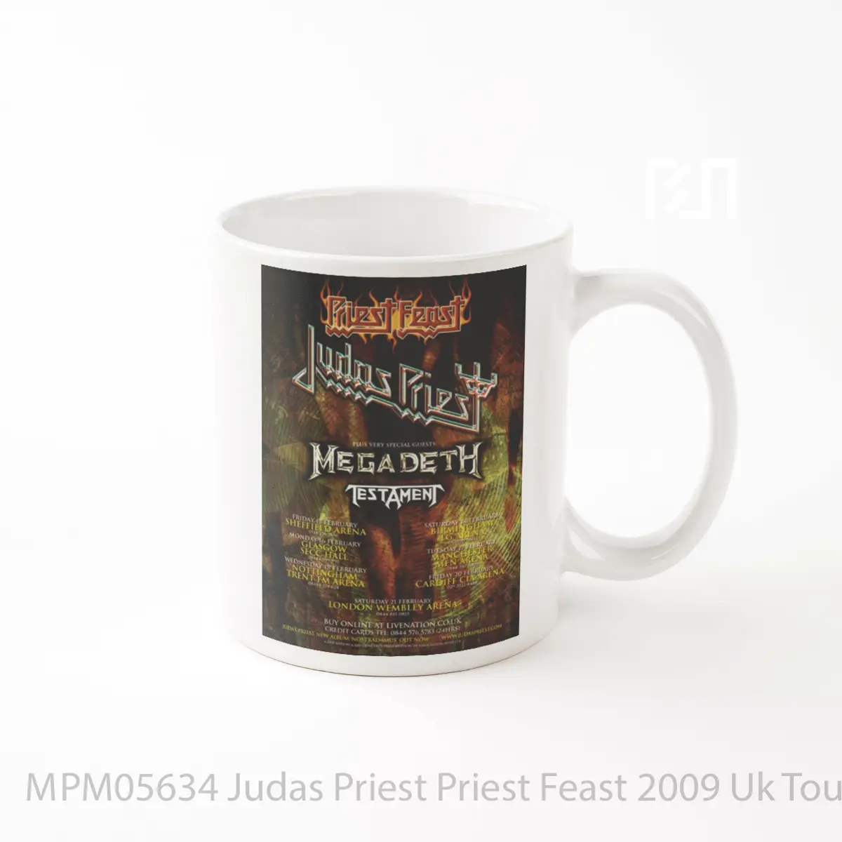 Mug Judas Priest Priest Feast 2009 Uk Tour MPM05634