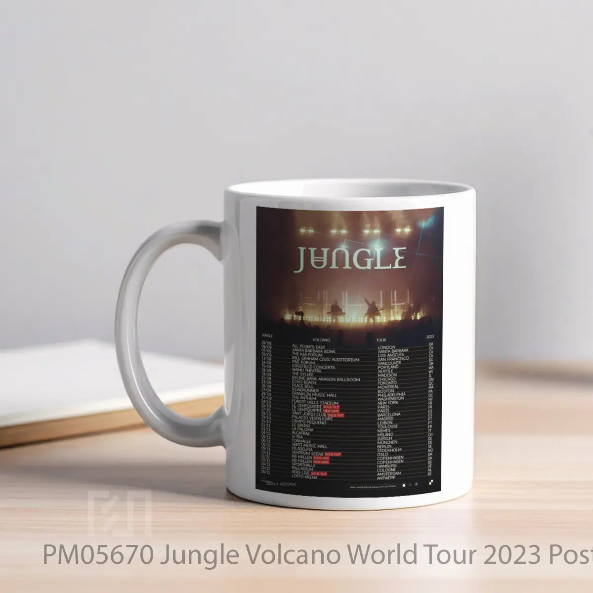 Mug Jungle Volcano World Tour 2023 MPM05670 - All-side / Desain