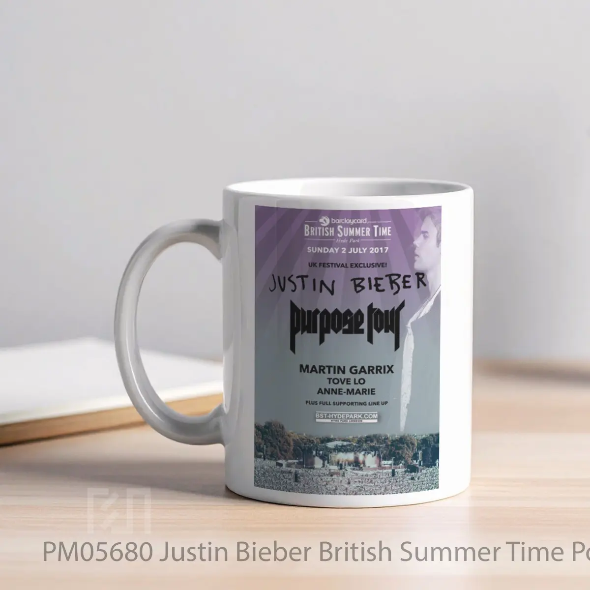 Mug Justin Bieber British Summer Time MPM05680 - All-side / Desain
