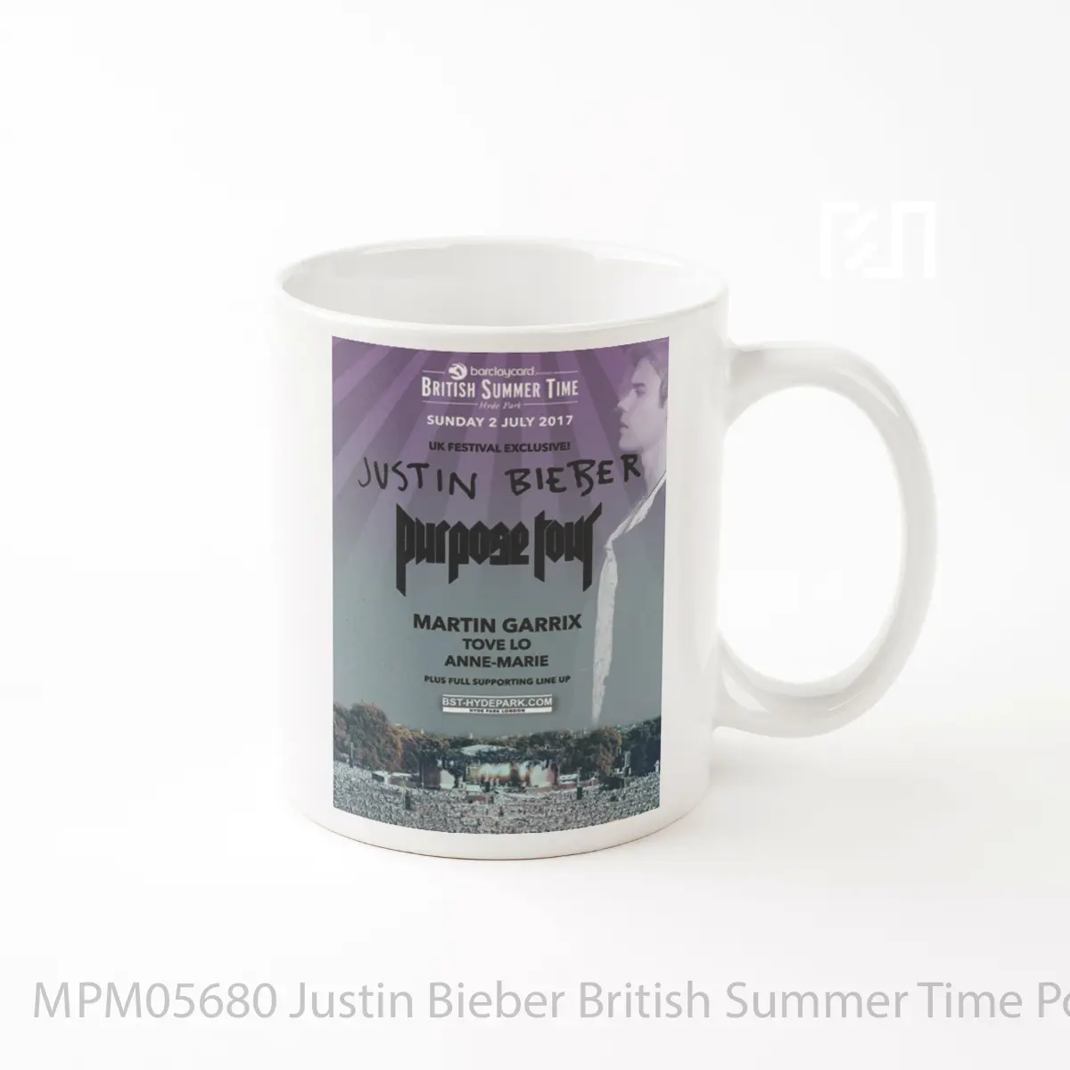 Mug Justin Bieber British Summer Time MPM05680
