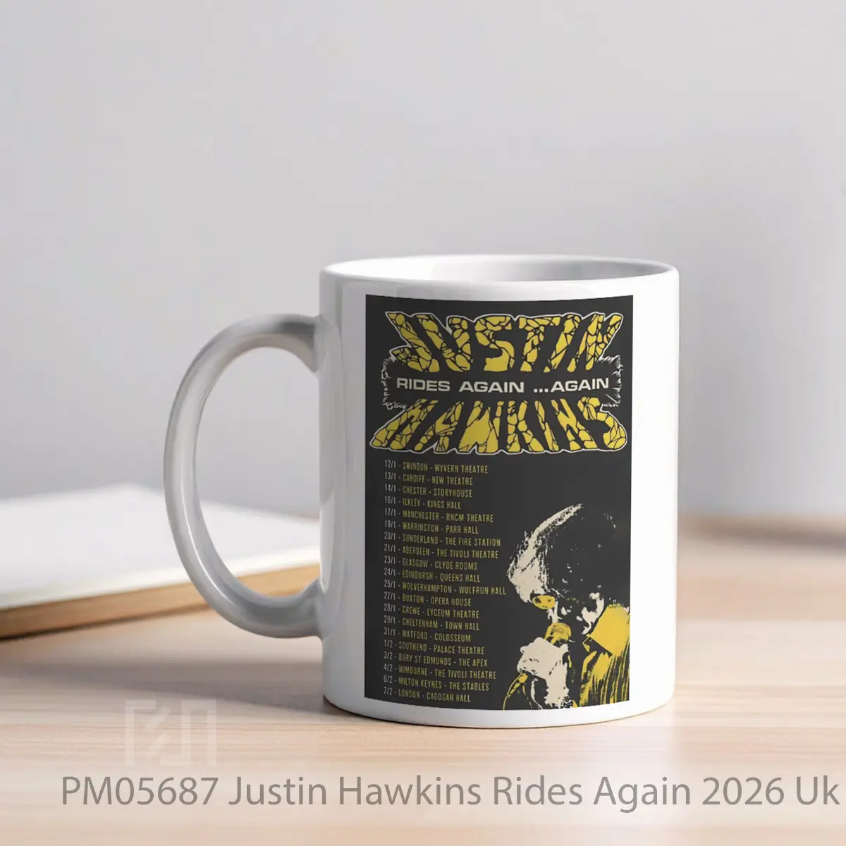 Mug Justin Hawkins Rides Again 2026 Uk Tour MPM05687 - All-side / Desain