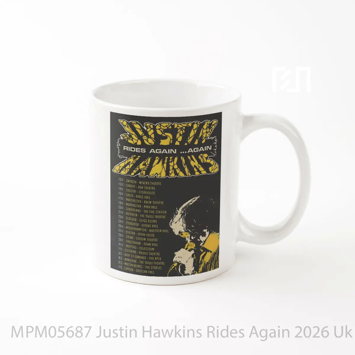Mug Justin Hawkins Rides Again 2026 Uk Tour MPM05687