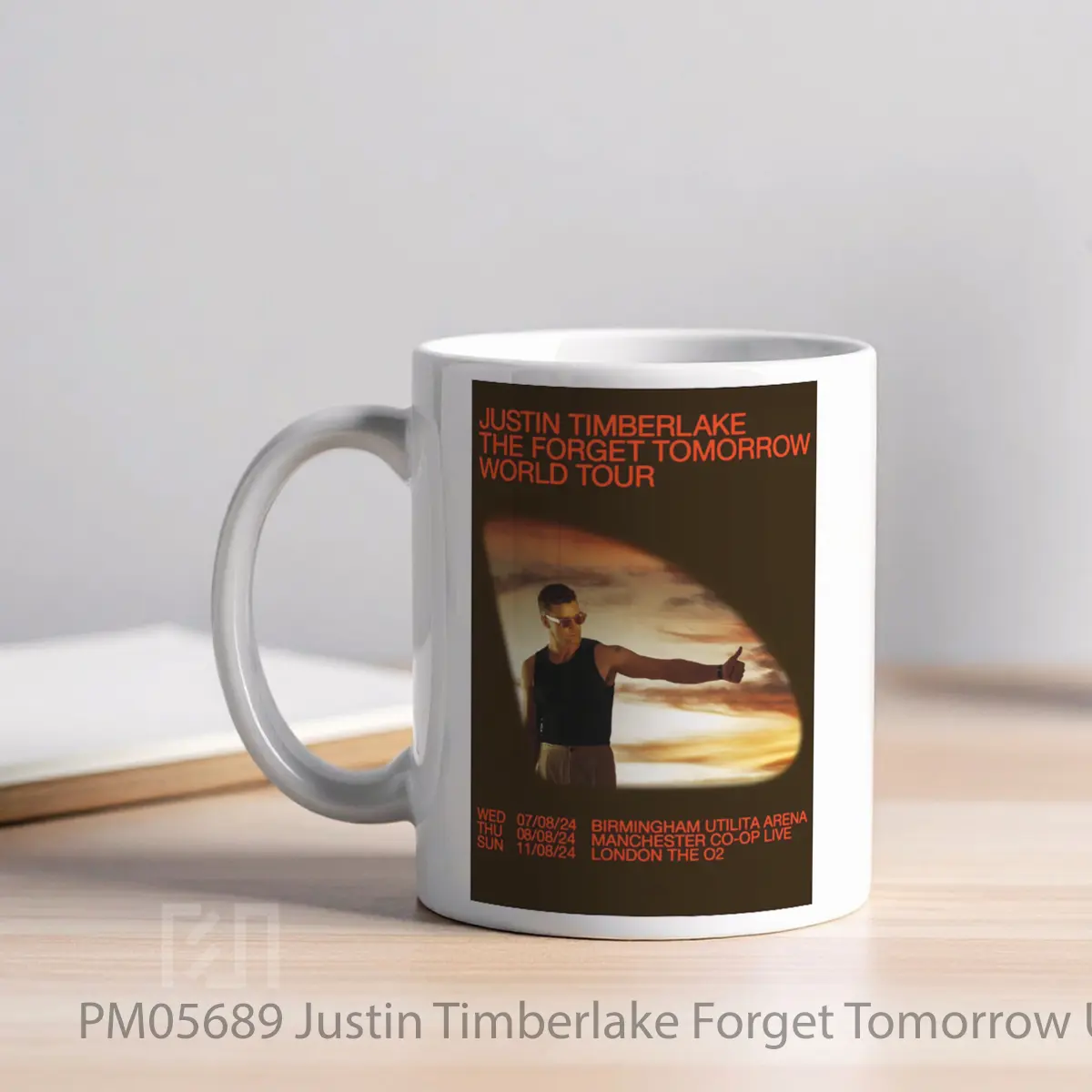 Mug Justin Timberlake Forget Tomorrow Uk Tour 2024 MPM05689 - All-side / Desain