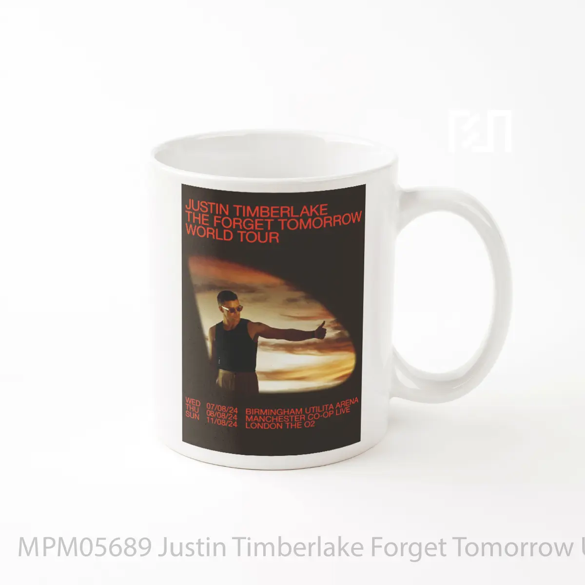 Mug Justin Timberlake Forget Tomorrow Uk Tour 2024 MPM05689