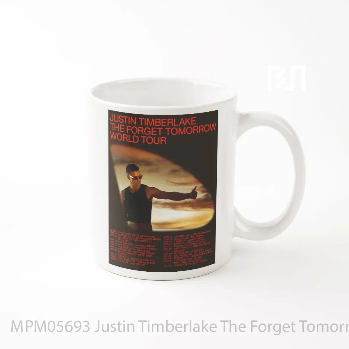 Mug Justin Timberlake The Forget Tomorrow 2024 North A MPM05693