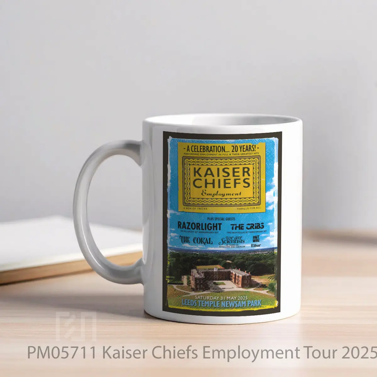Mug Kaiser Chiefs Employment Tour 2025 Leeds MPM05711 - All-side / Desain