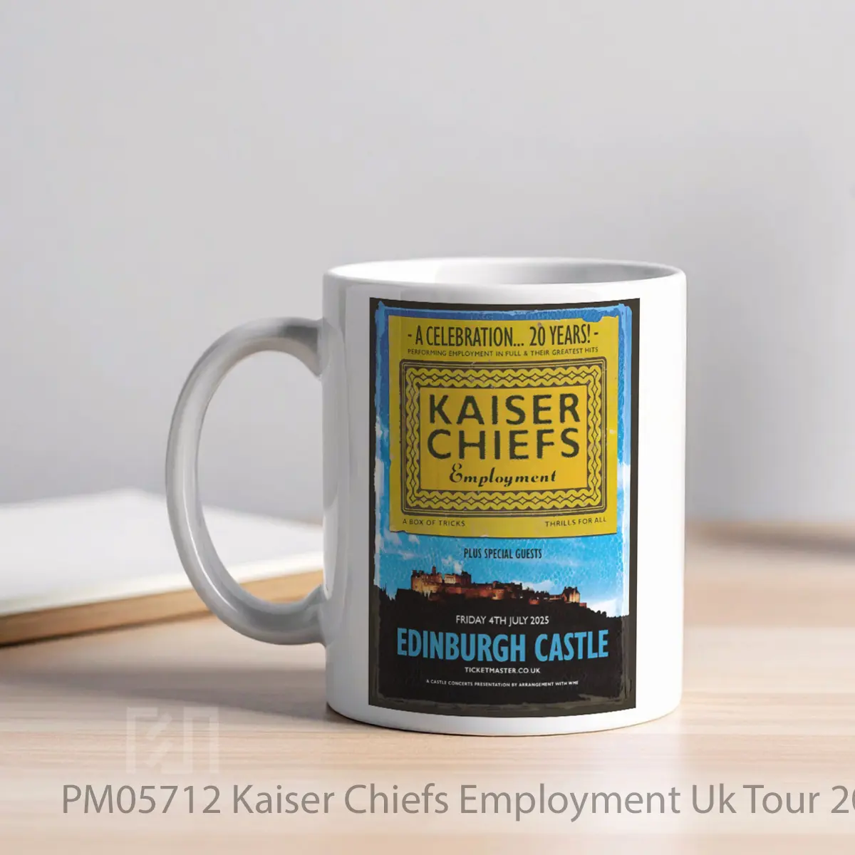 Mug Kaiser Chiefs Employment Uk Tour 2025 Edinburgh Castle MPM05712 - All-side / Desain