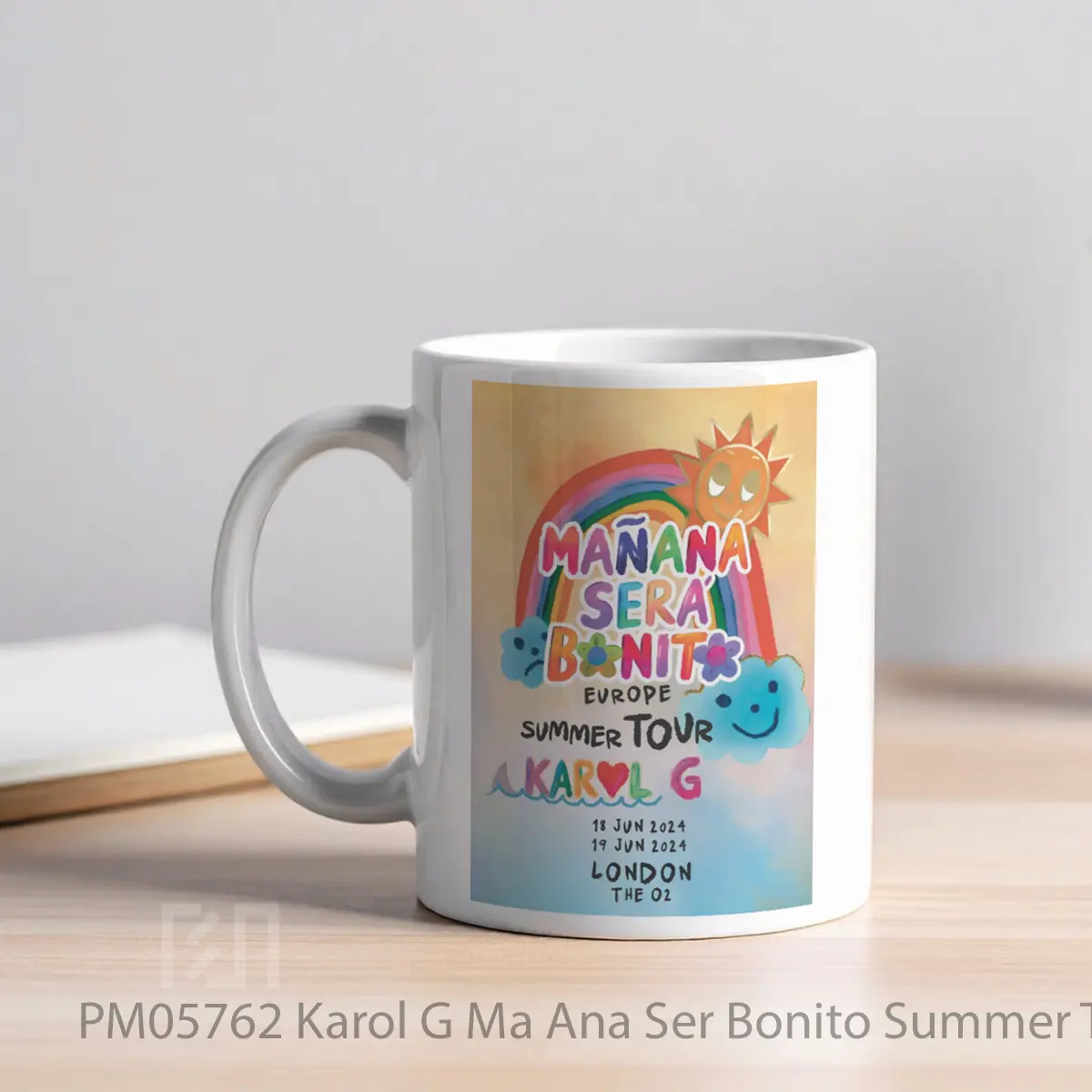 Mug Karol G Ma Ana Ser Bonito Summer Tour 2024 London MPM05762 - All-side / Desain