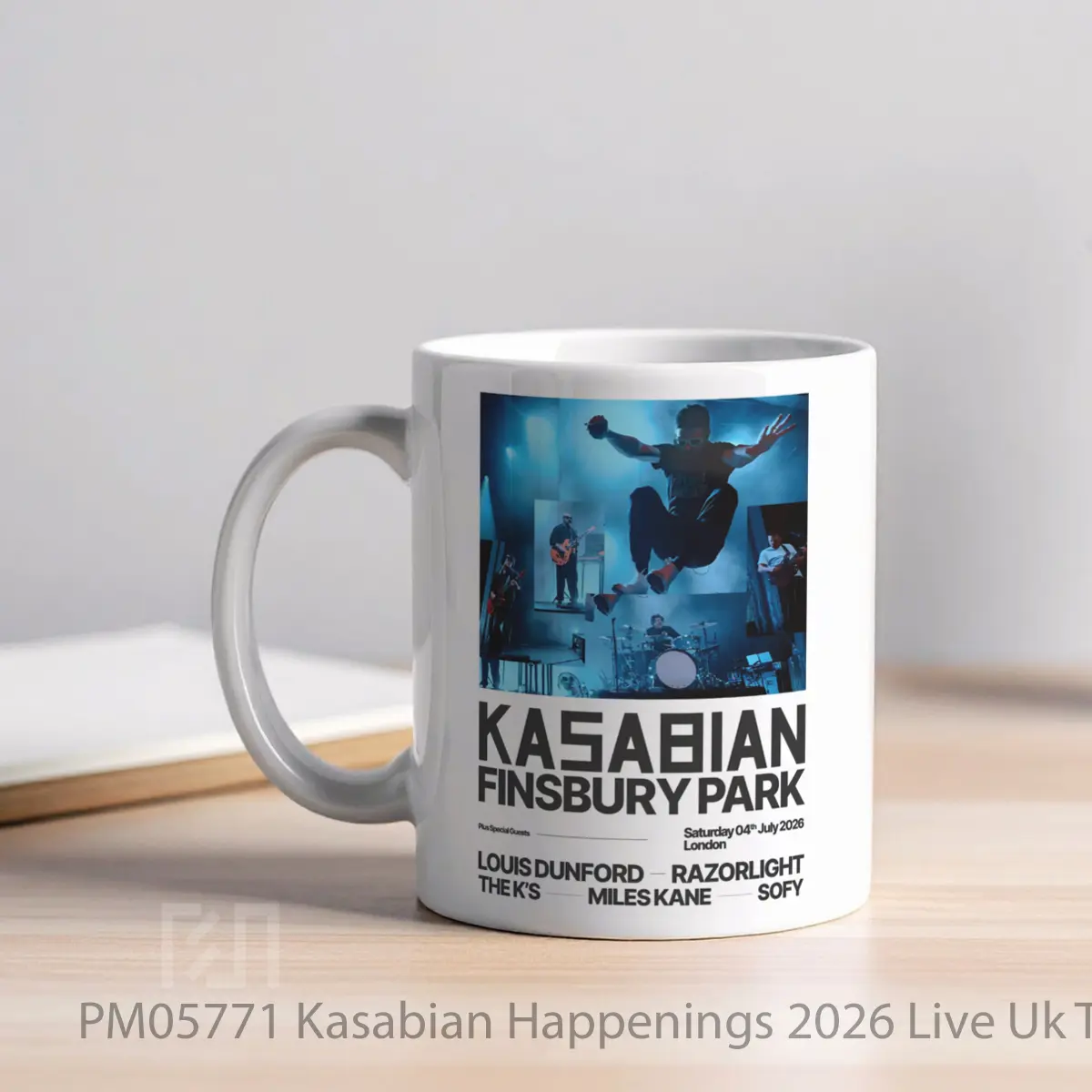 Mug Kasabian Happenings 2026 Live Uk Tour London Finsbury Park MPM05771 - All-side / Desain