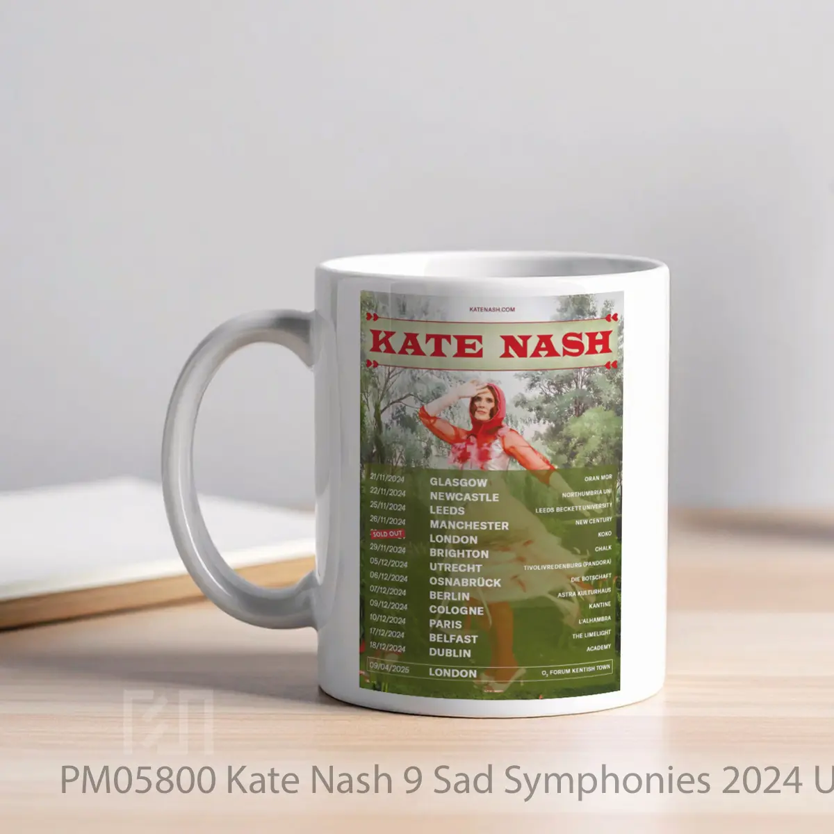 Mug Kate Nash 9 Sad Symphonies 2024 Uk Tour MPM05800 - All-side / Desain