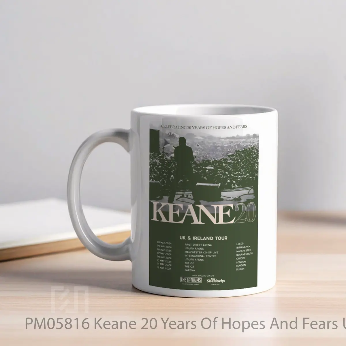 Mug Keane 20 Years Of Hopes And Fears Uk Tour 2024 MPM05816 - All-side / Desain