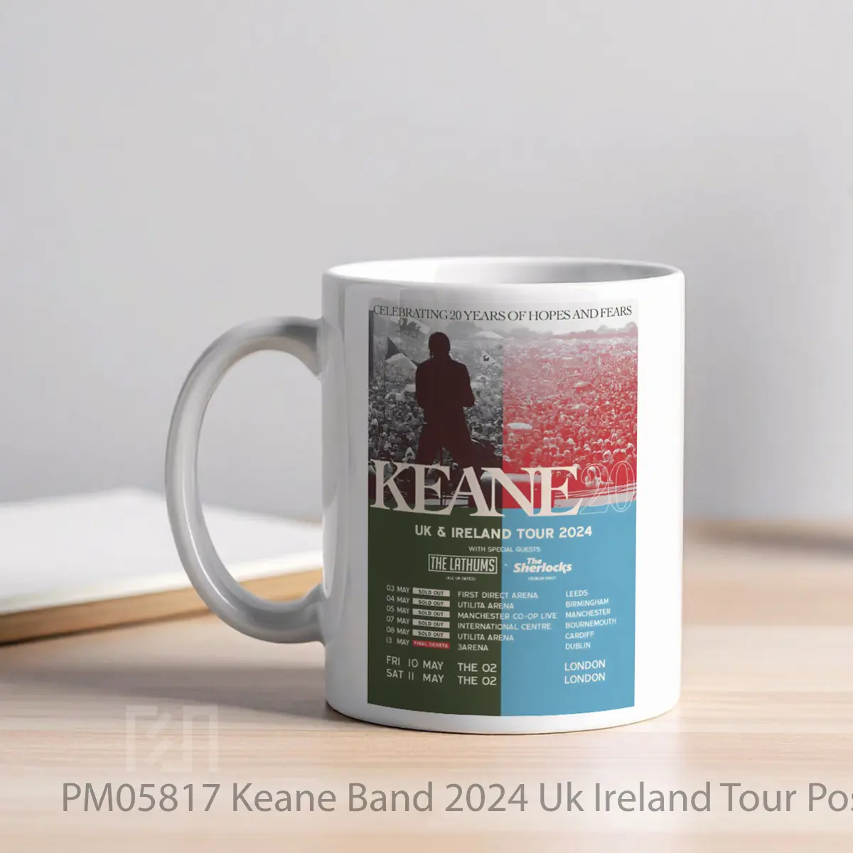Mug Keane Band 2024 Uk Ireland Tour MPM05817 - All-side / Desain