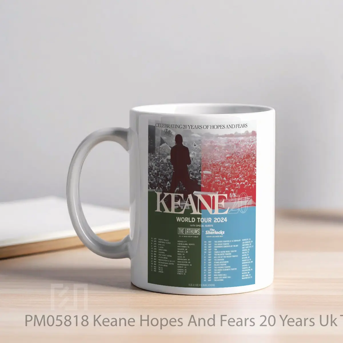 Mug Keane Hopes And Fears 20 Years Uk Tour 2024 MPM05818 - All-side / Desain