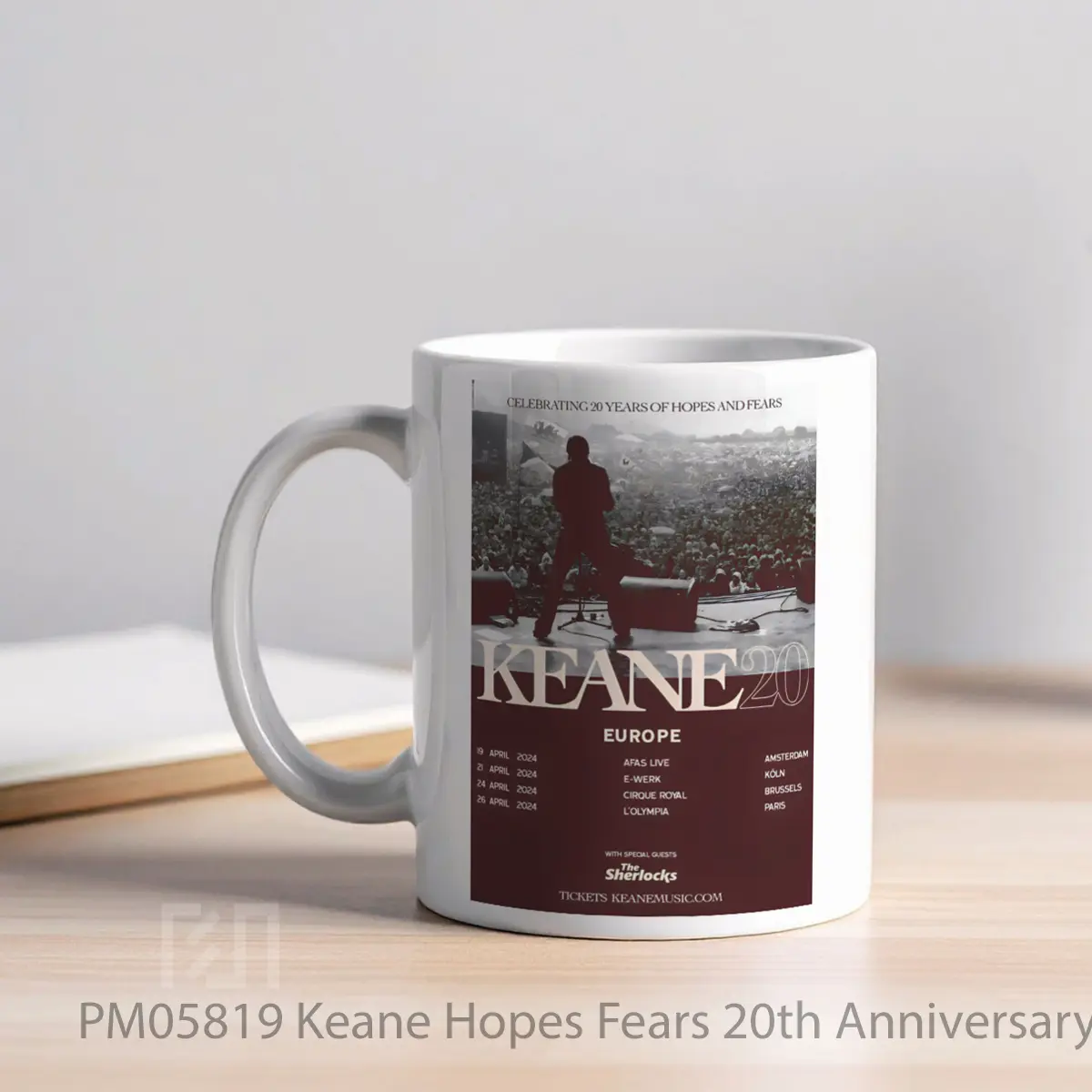 Mug Keane Hopes Fears 20th Anniversary Tour Eropa MPM05819 - All-side / Desain