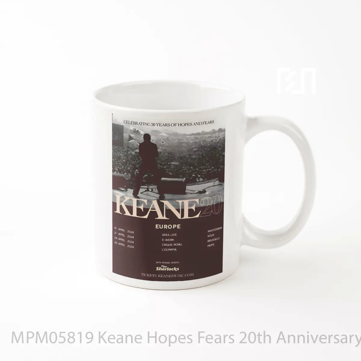 Mug Keane Hopes Fears 20th Anniversary Tour Eropa MPM05819