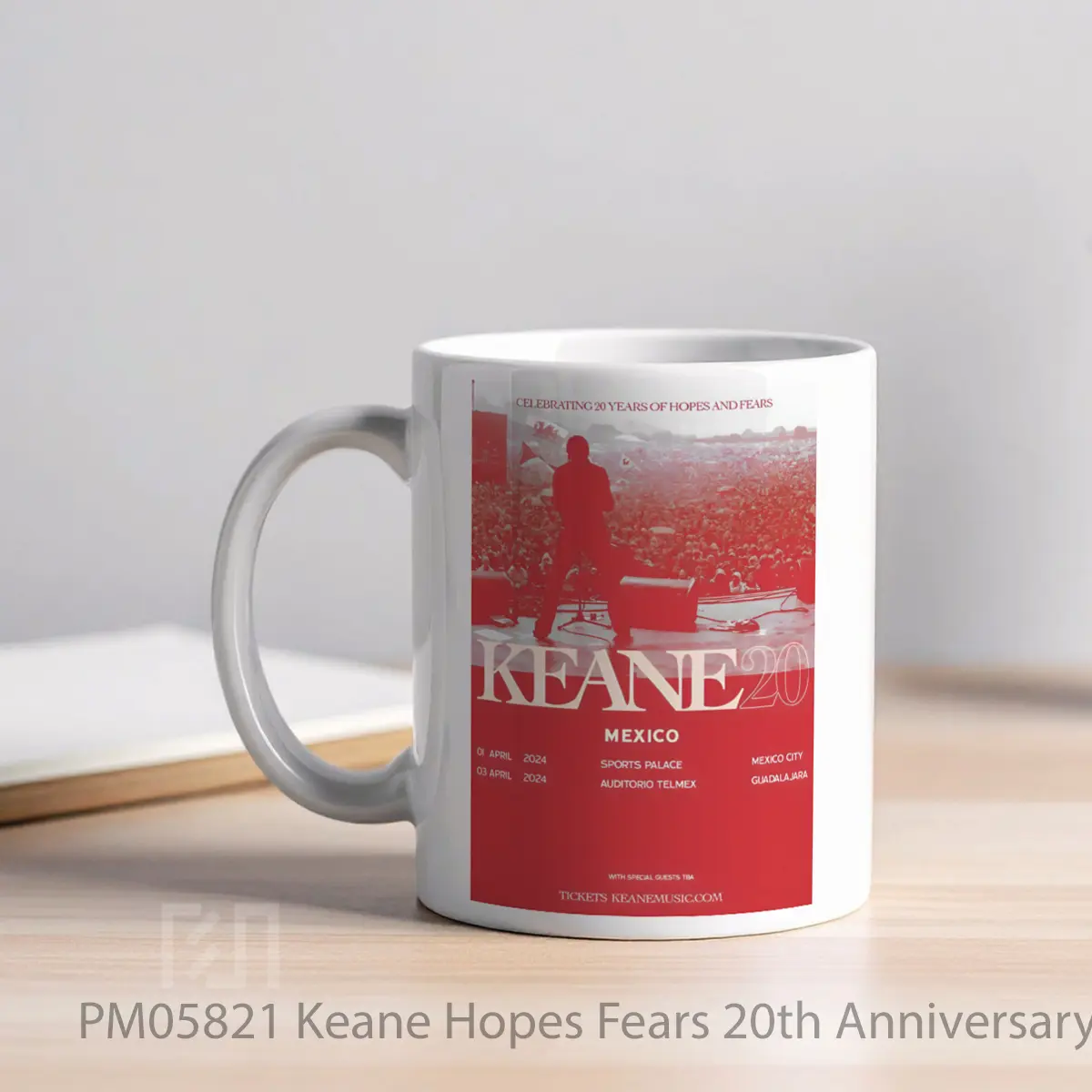 Mug Keane Hopes Fears 20th Anniversary Tour MPM05821 - All-side / Desain