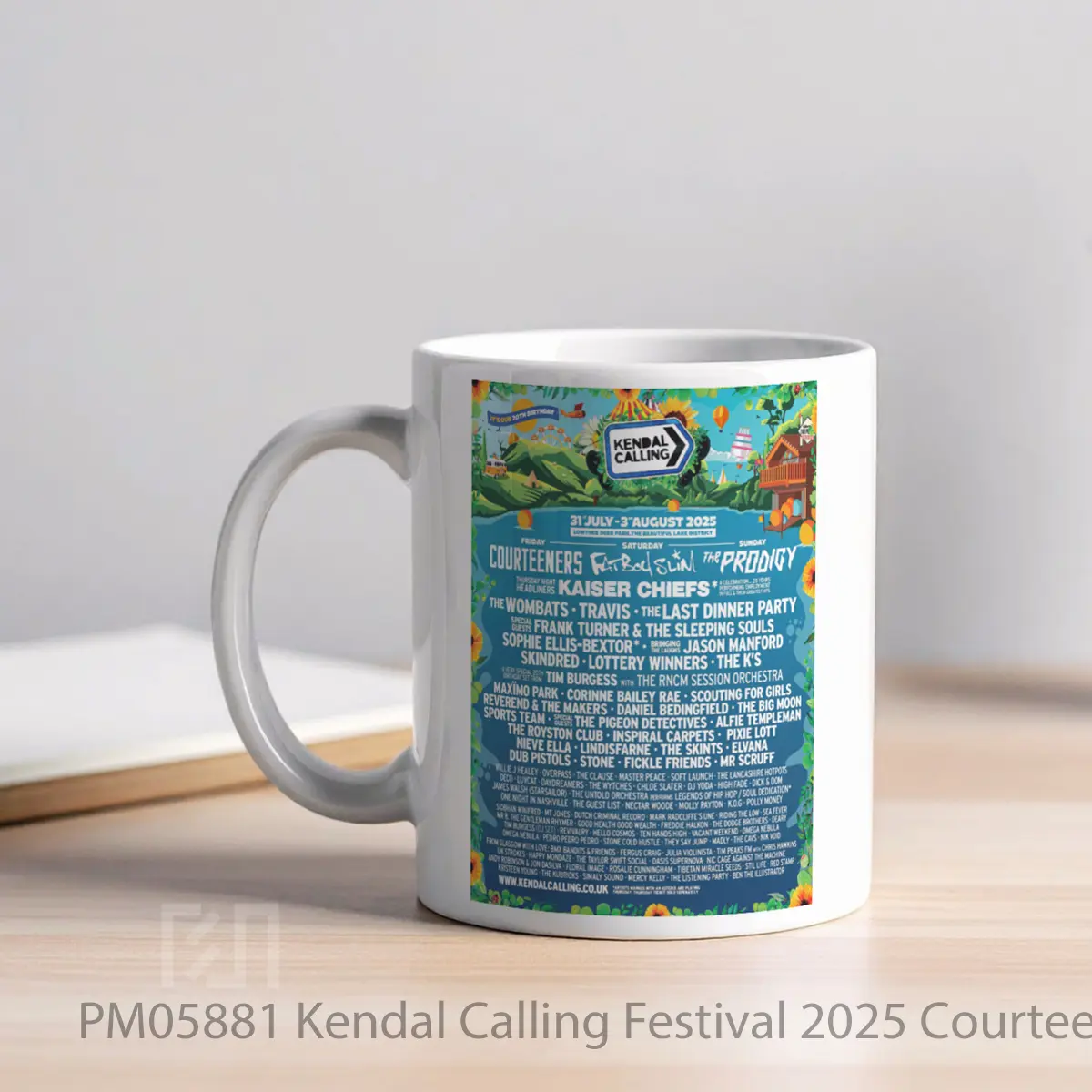 Mug Kendal Calling Festival 2025 Courteeners The Prodigy MPM05881 - All-side / Desain