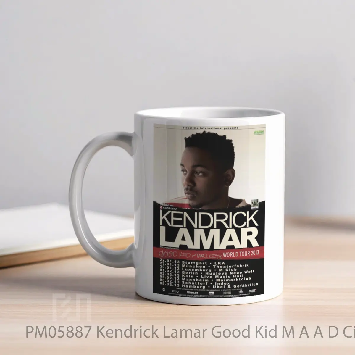 Mug Kendrick Lamar Good Kid M A A D City 2013 World Tour Print MPM05887 - All-side / Desain