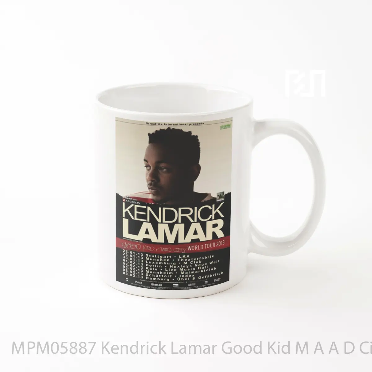 Mug Kendrick Lamar Good Kid M A A D City 2013 World Tour Print MPM05887