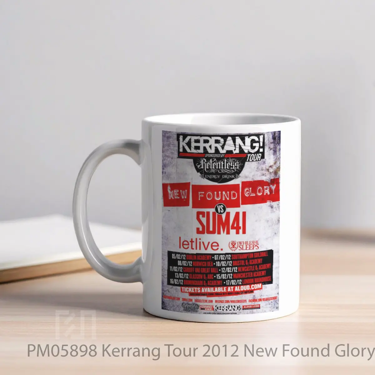 Mug Kerrang Tour 2012 New Found Glory Sum 41 MPM05898 - All-side / Desain