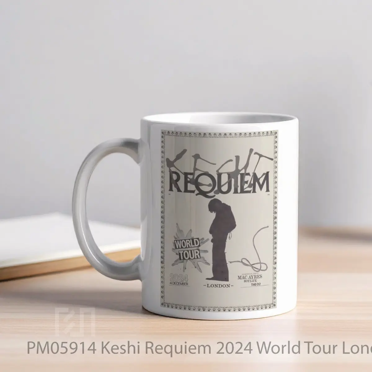 Mug Keshi Requiem 2024 World Tour London The O2 Arena MPM05914 - All-side / Desain