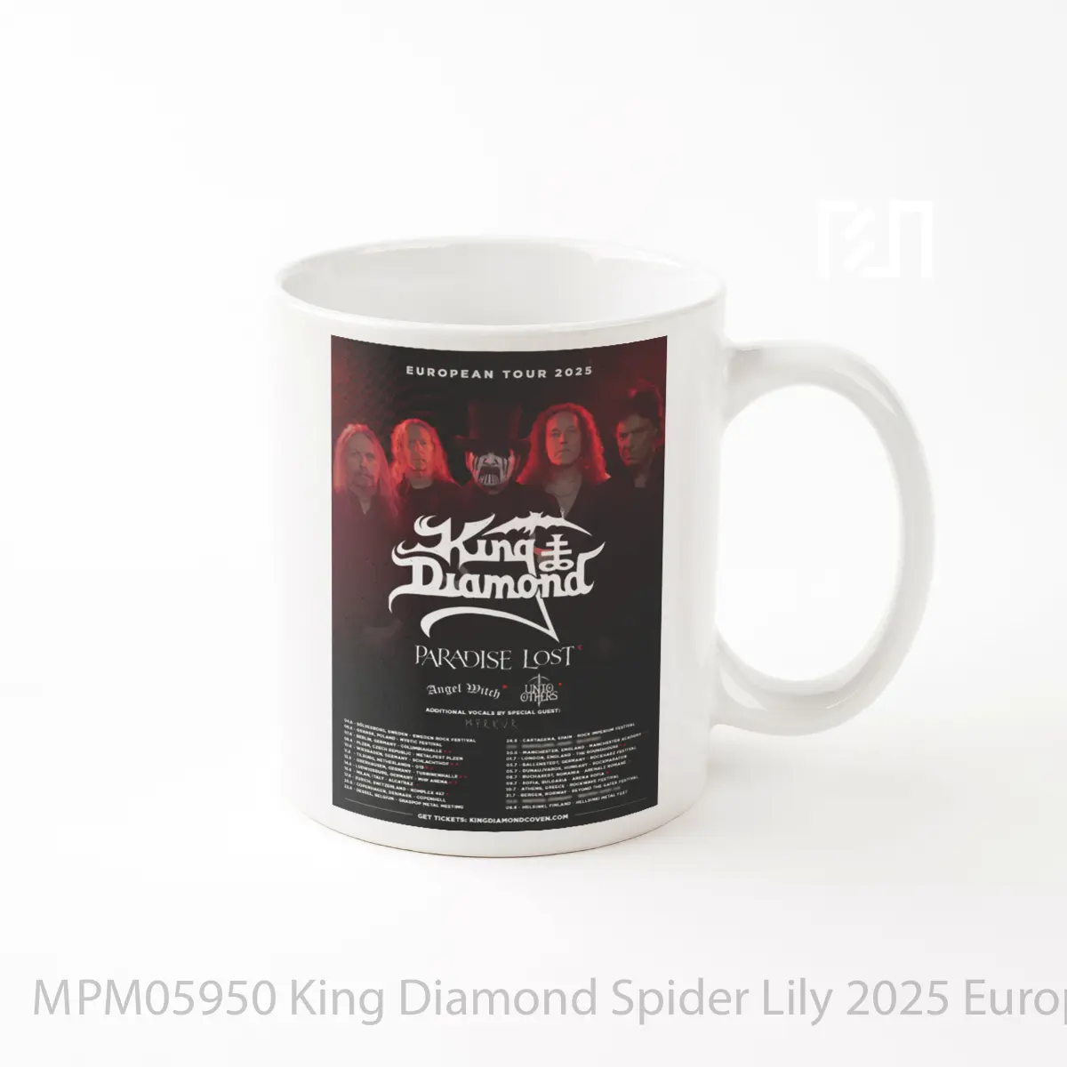 Mug King Diamond Spider Lily 2025 Europe Uk Tour Poste MPM05950
