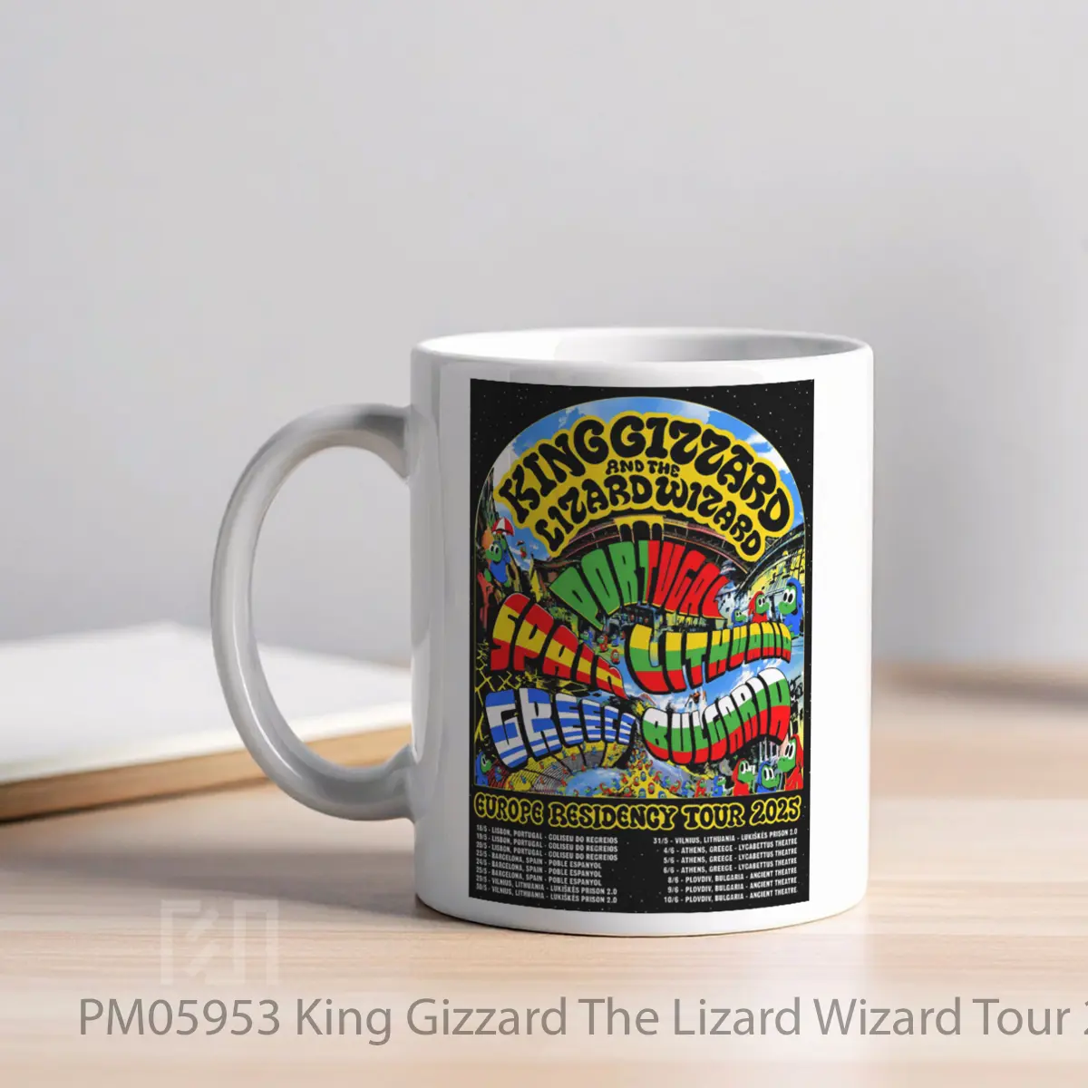 Mug King Gizzard The Lizard Wizard Tour 2025 MPM05953 - All-side / Desain
