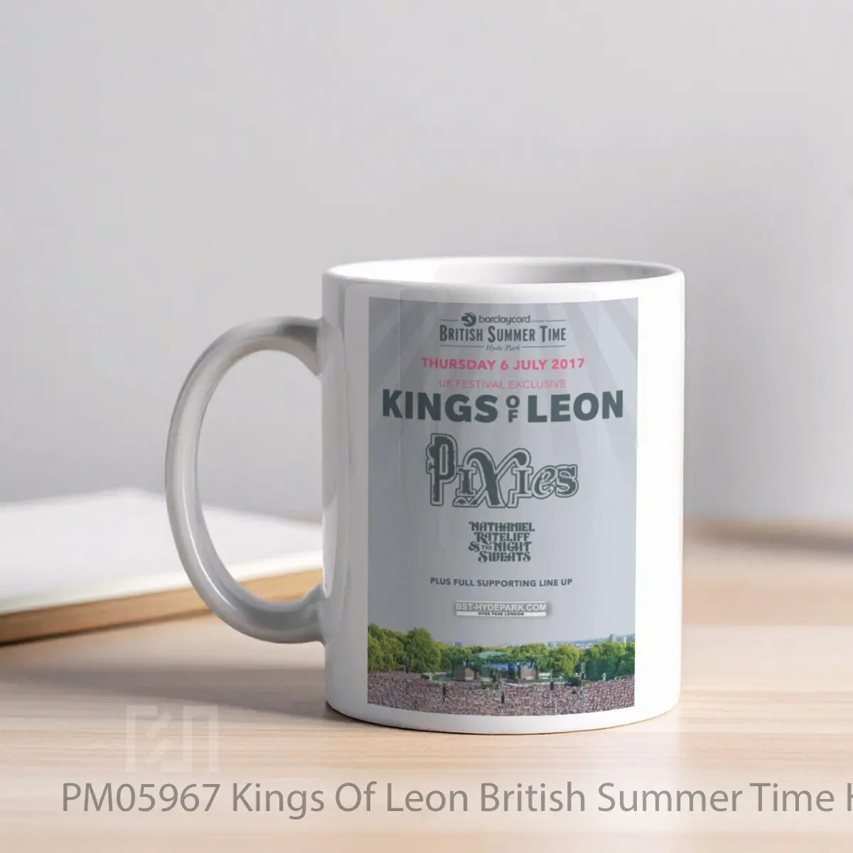 Mug Kings Of Leon British Summer Time Hyde Park 6 July 2017 MPM05967 - All-side / Desain