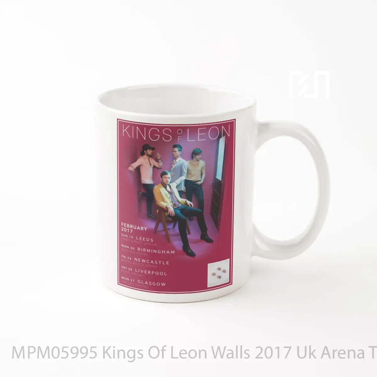 Mug Kings Of Leon Walls 2017 Uk Arena Tour Print MPM05995