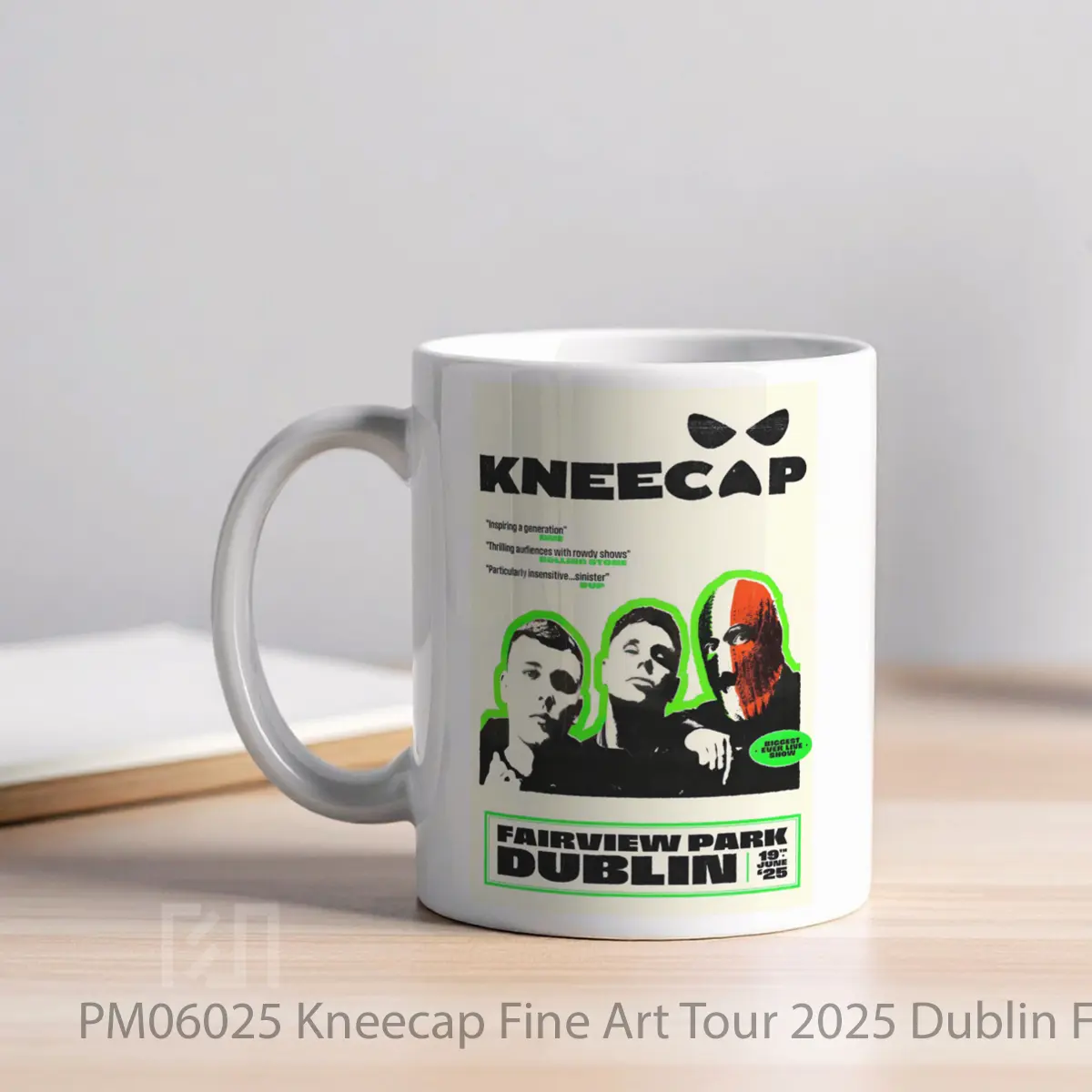 Mug Kneecap Fine Art Tour 2025 Dublin Fairview Park 19 June 2025 MPM06025 - All-side / Desain