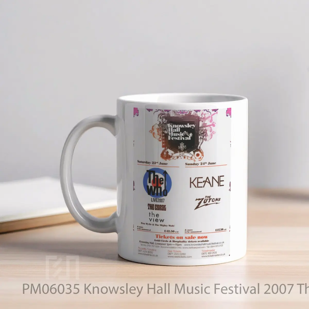 Mug Knowsley Hall Music Festival 2007 The Who Keane Po MPM06035 - All-side / Desain