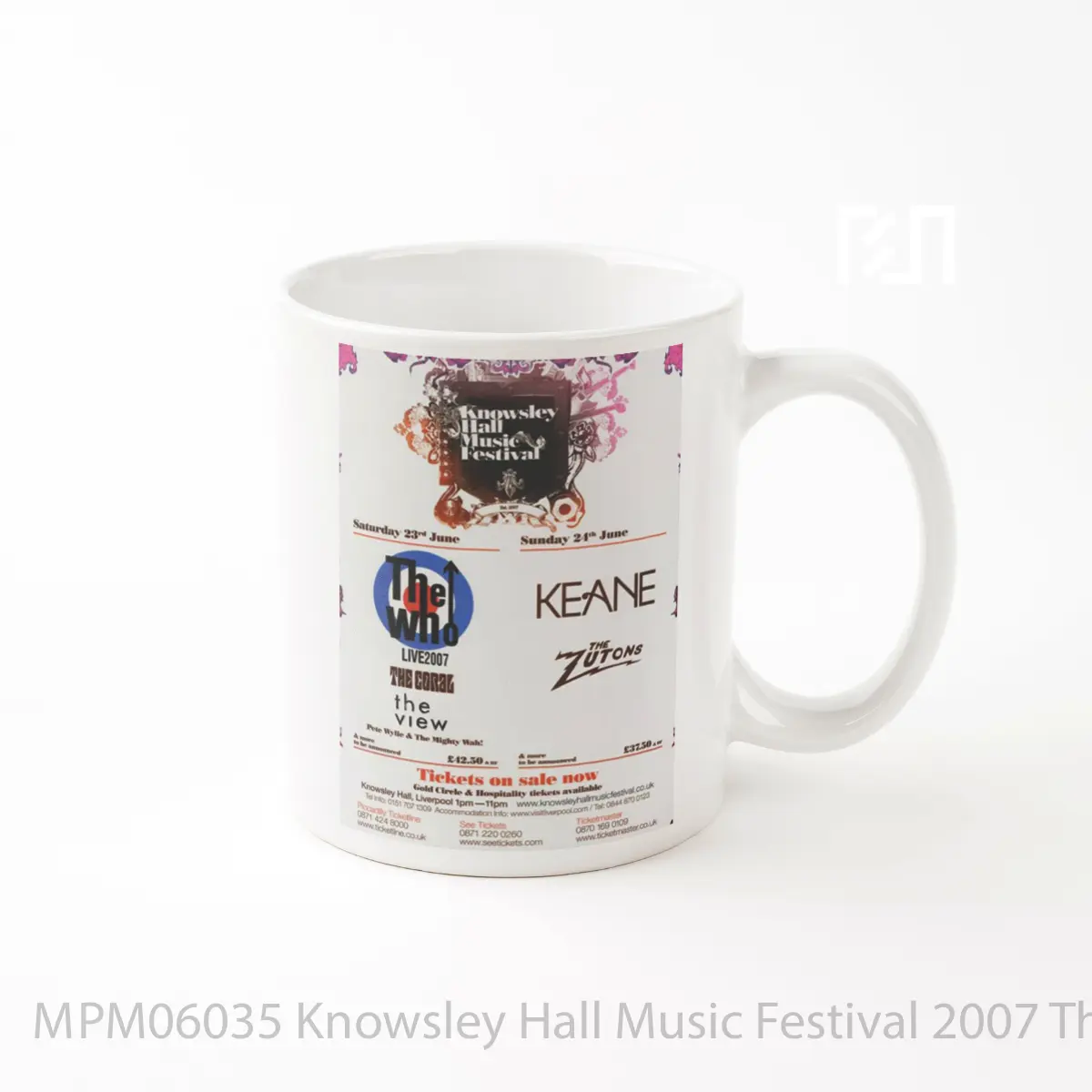 Mug Knowsley Hall Music Festival 2007 The Who Keane Po MPM06035