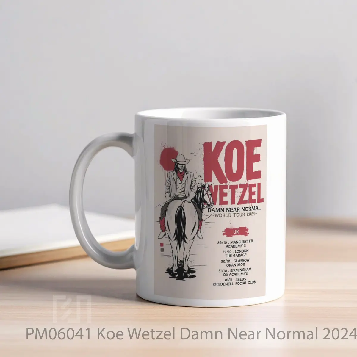 Mug Koe Wetzel Damn Near Normal 2024 Uk Tour MPM06041 - All-side / Desain