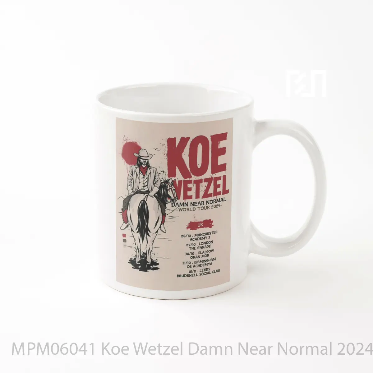 Mug Koe Wetzel Damn Near Normal 2024 Uk Tour MPM06041