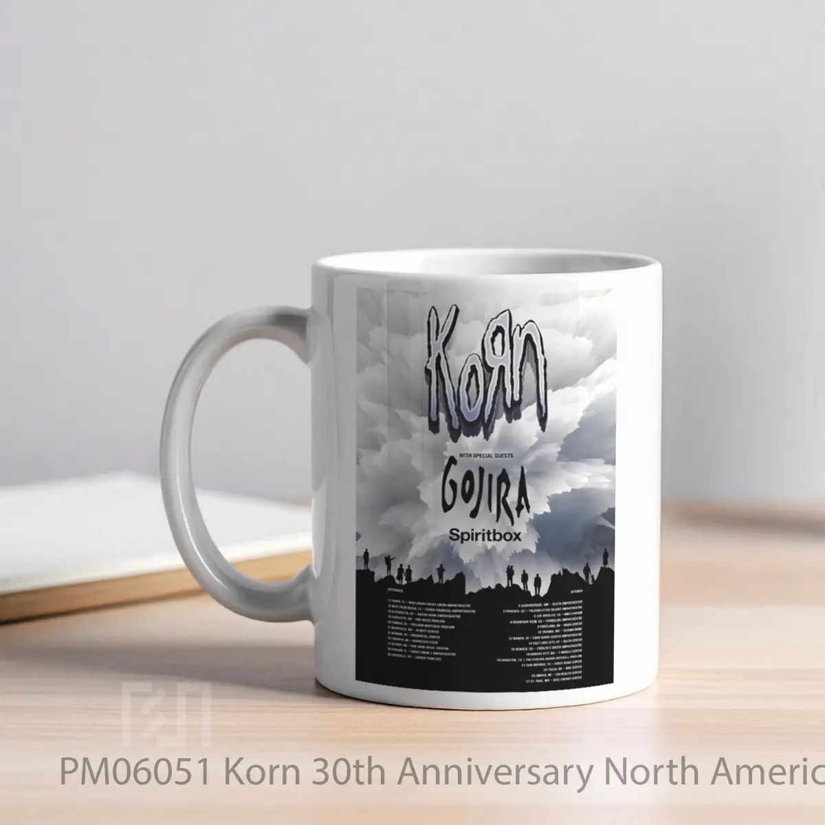 Mug Korn 30th Anniversary North America Tour 2024 MPM06051 - All-side / Desain