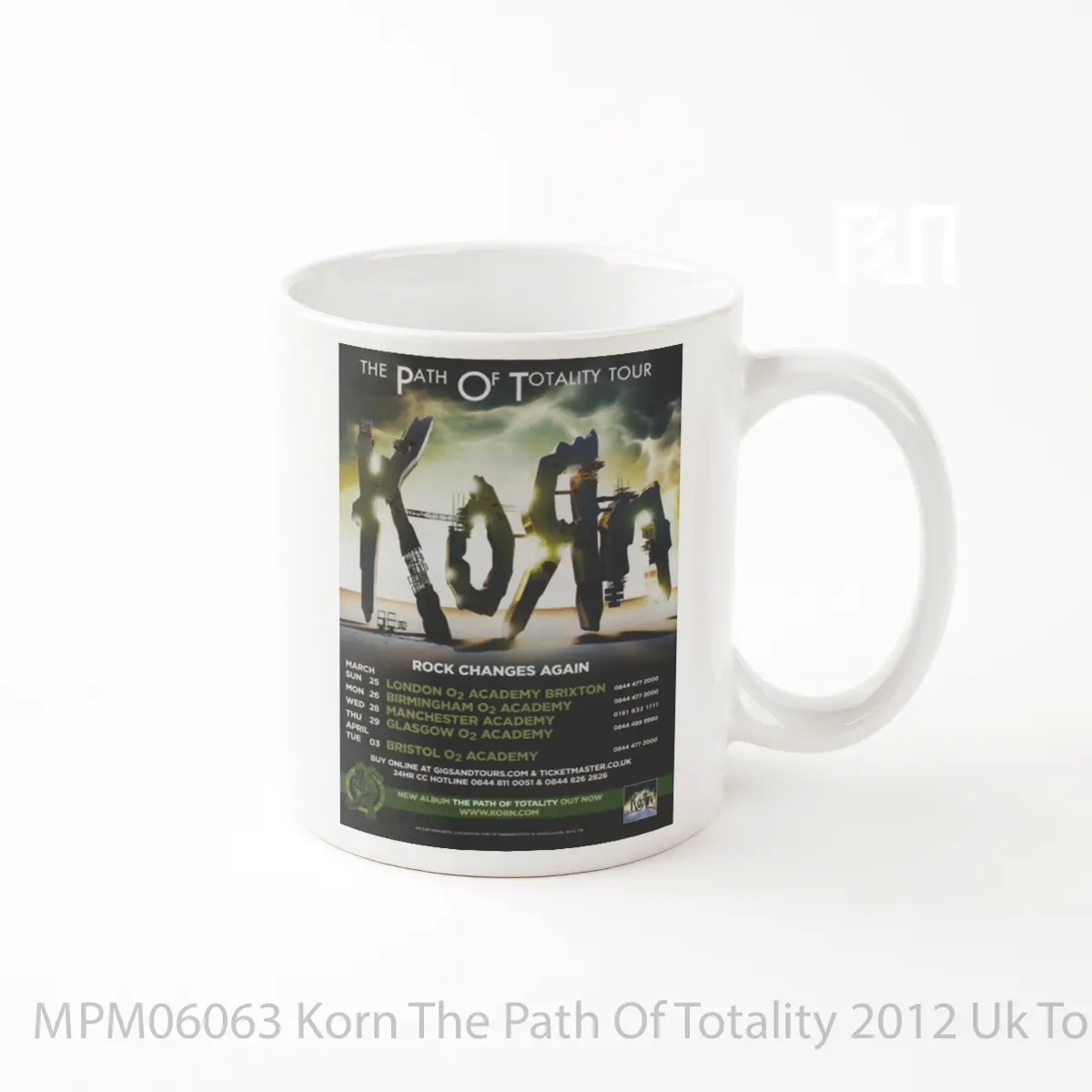 Mug Korn The Path Of Totality 2012 Uk Tour Print MPM06063