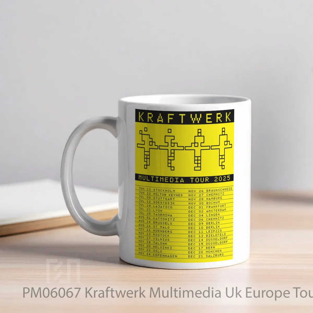 Mug Kraftwerk Multimedia Uk Europe Tour 2025 MPM06067 - All-side / Desain