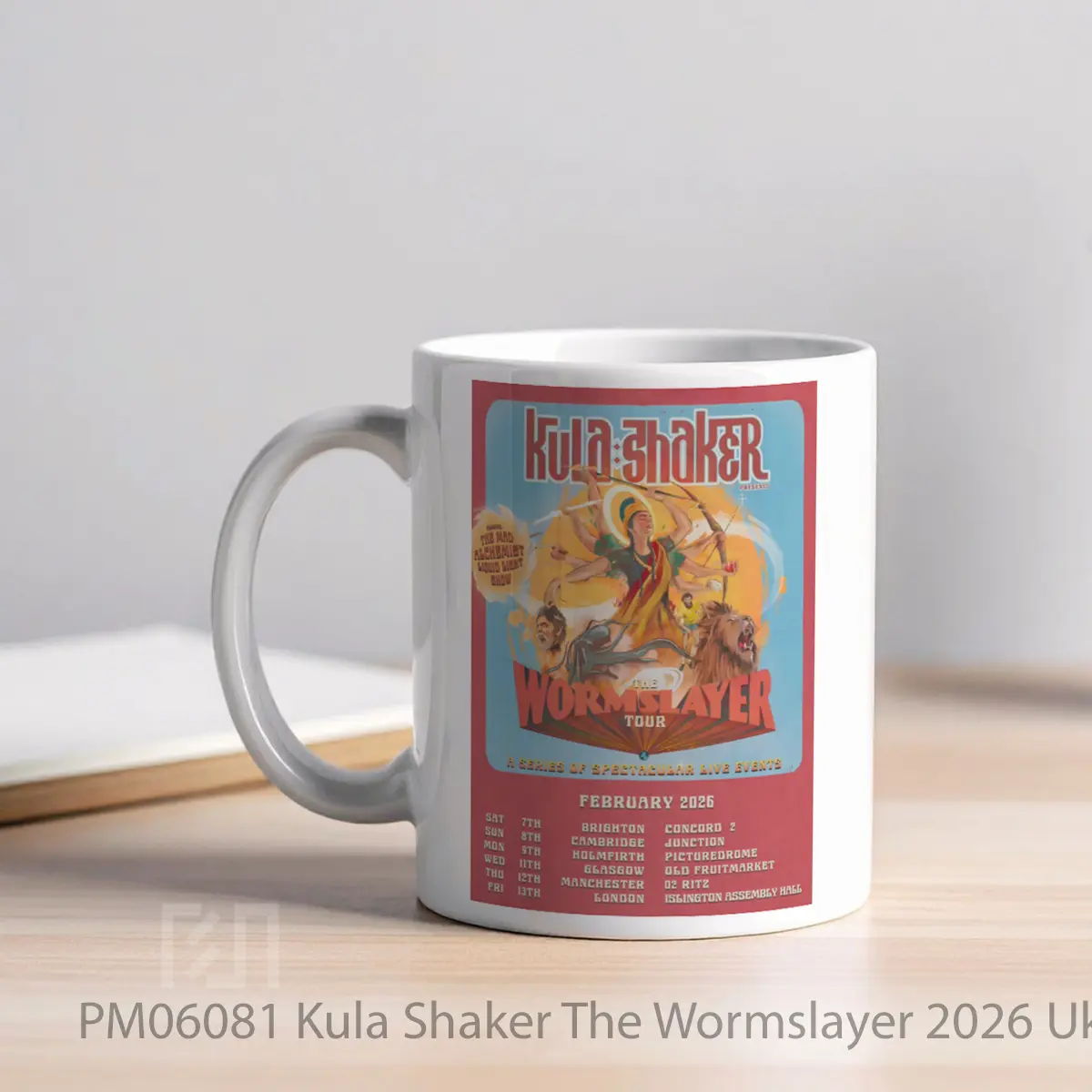 Mug Kula Shaker The Wormslayer 2026 Uk Tour MPM06081 - All-side / Desain