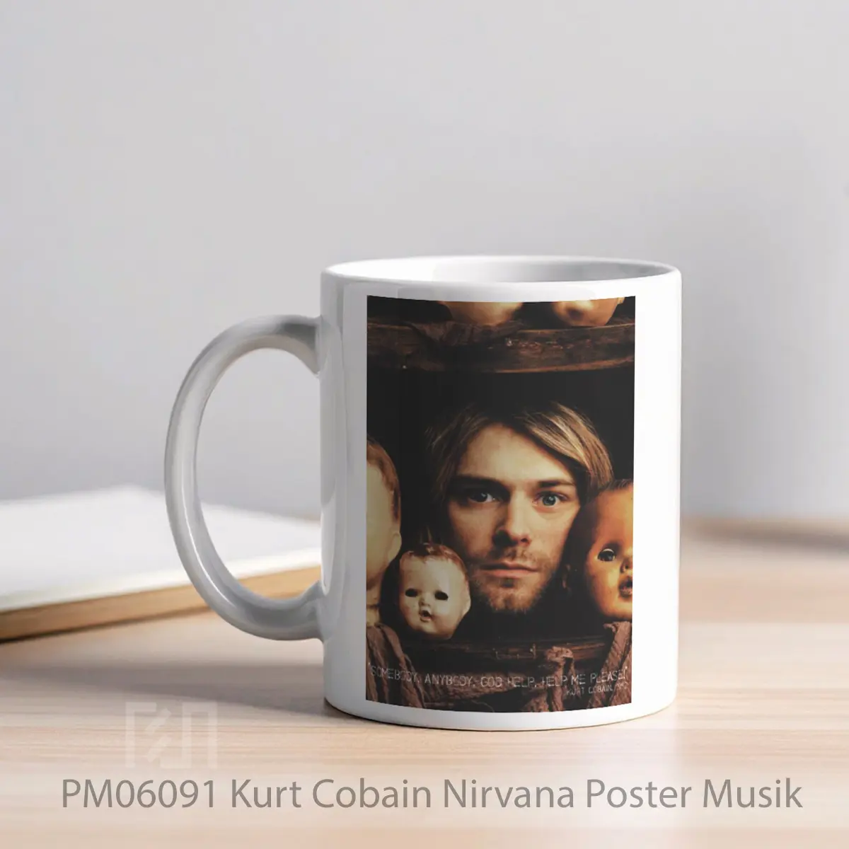 Mug Kurt Cobain Nirvana MPM06091 - All-side / Desain