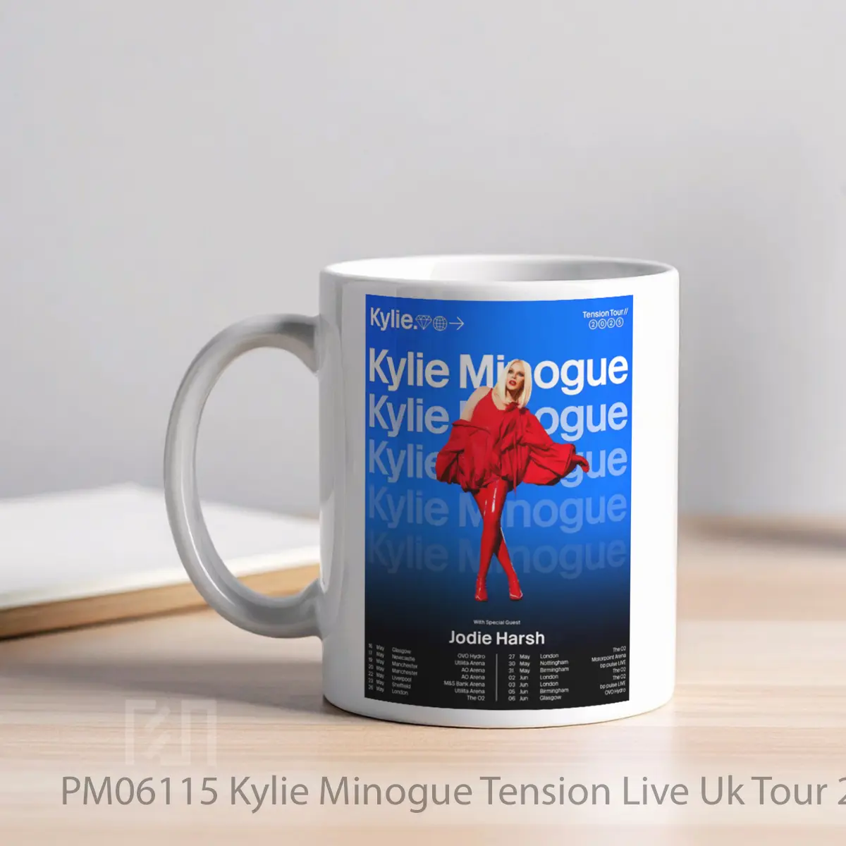 Mug Kylie Minogue Tension Live Uk Tour 2025 MPM06115 - All-side / Desain
