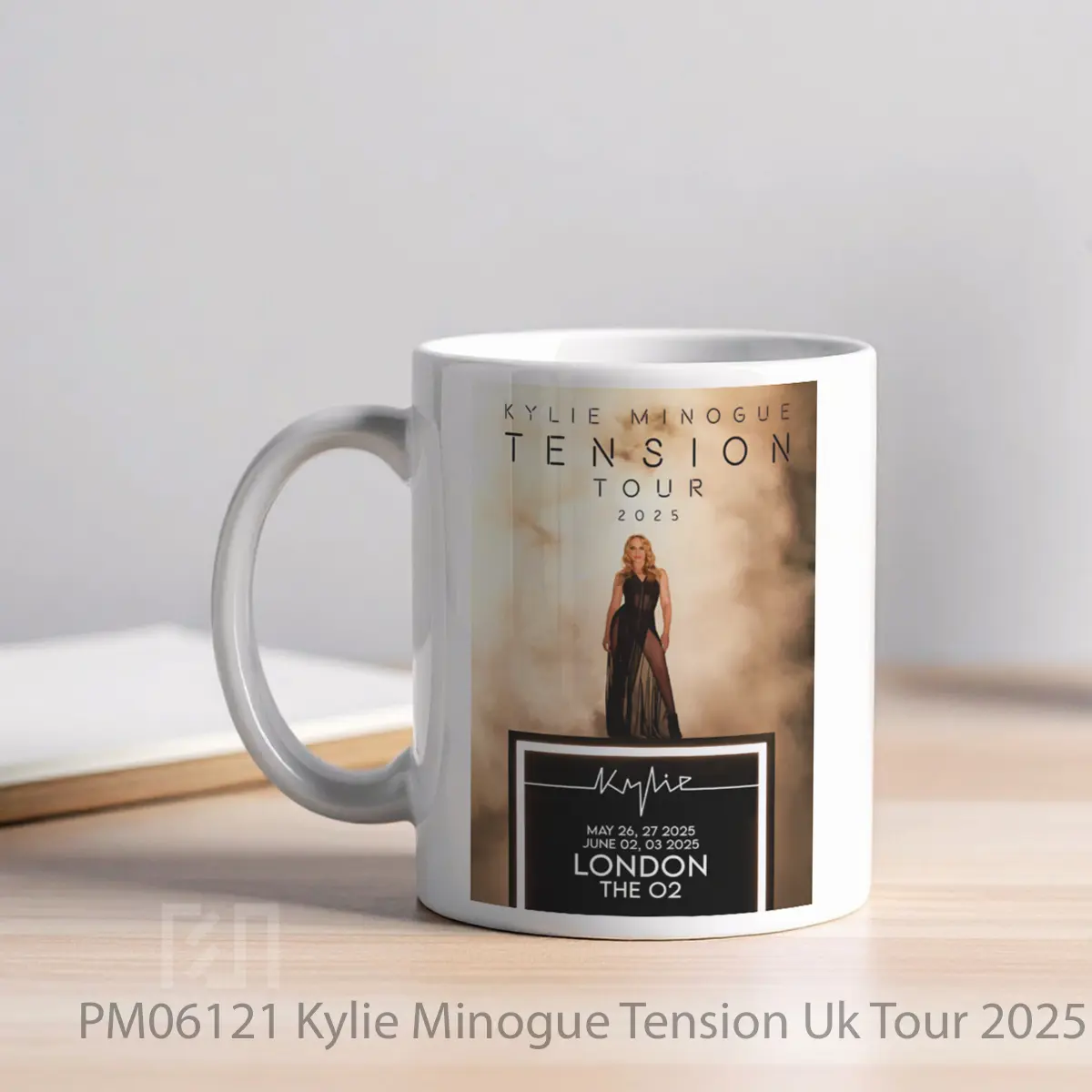 Mug Kylie Minogue Tension Uk Tour 2025 London O2 Arena MPM06121 - All-side / Desain