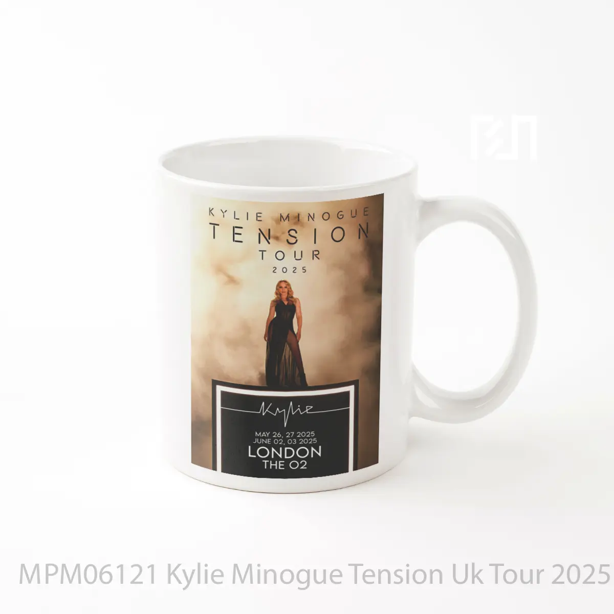 Mug Kylie Minogue Tension Uk Tour 2025 London O2 Arena MPM06121
