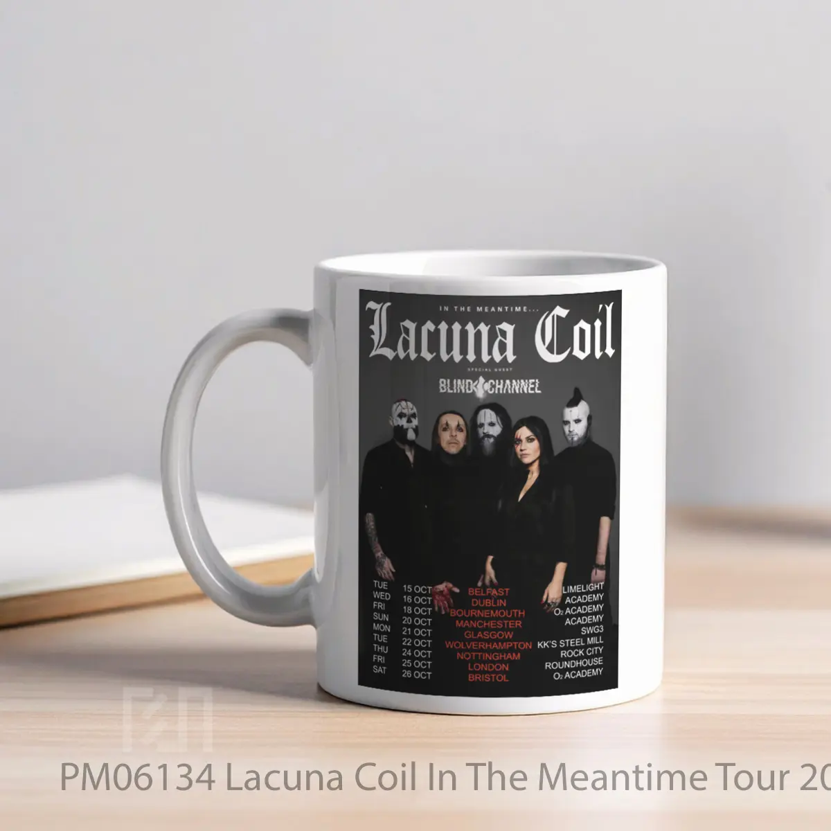 Mug Lacuna Coil In The Meantime Tour 2024 Uk MPM06134 - All-side / Desain