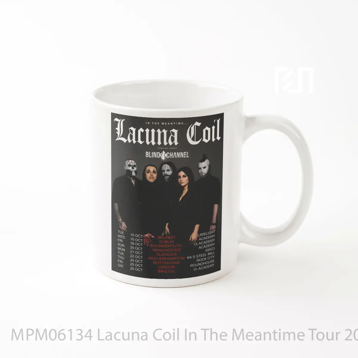 Mug Lacuna Coil In The Meantime Tour 2024 Uk MPM06134