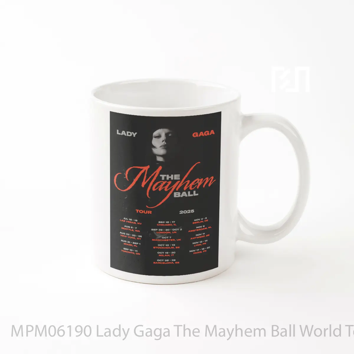 Mug Lady Gaga The Mayhem Ball World Tour 2025 MPM06190
